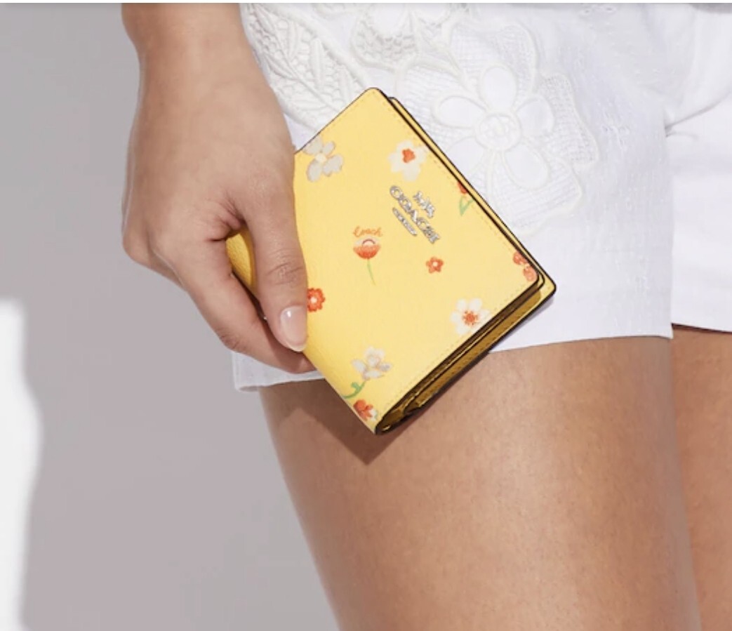 NWT Coach Snap Wallet With Mystical Floral Print C8703  display picture 1