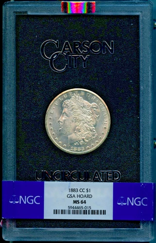1883-CC $1 Morgan Silver Dollar MS 64 NGC GSA # 5944465-015 + Bonus
