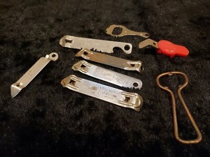 Vintage Beer Advertisement Can And Bottle Openers Lot 8 Hamms Coors Pabst Beam