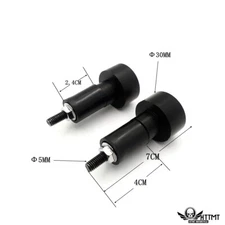 Motorcycle Anti Vibration Balance Handle Bar End Plug Grip Ends Caps 22 mm Pair