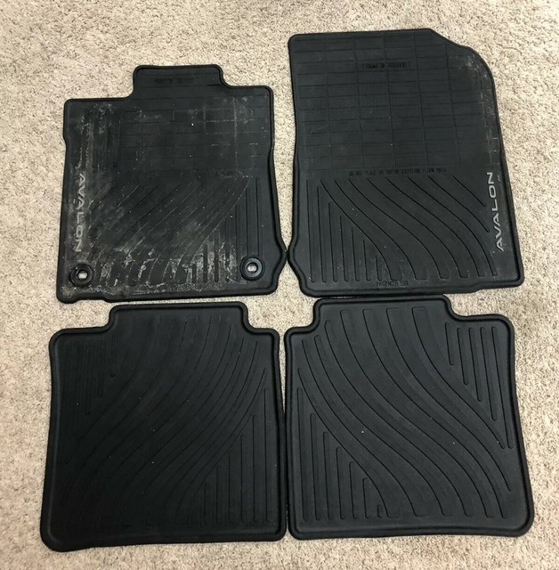 Set of 4 20132016 Toyota Avalon All Weather Rubber Floor Mats 2014