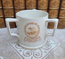 Royal Visit to Glastonbury Brown Transfer Printed TYG Prince Princess Wales 1909