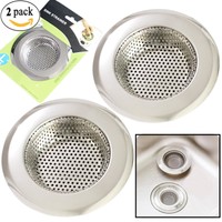 2pcs Kitchen Sink Drain Strainer Stainless Steel Sink Drain Strainer Large Wi... on sale 2pcs Kitchen Sink Drain Strainer Stainless Steel Sink Drain Strainer Large Wi... on sale