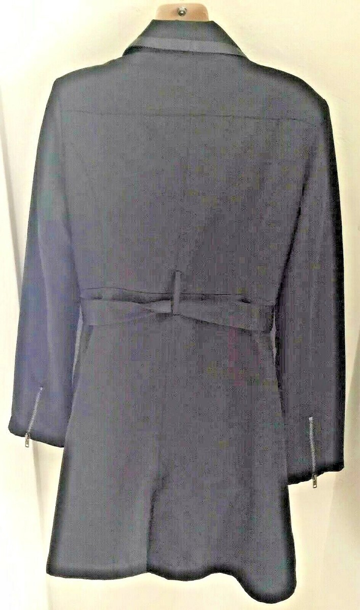 Emilio Woman's Fully Lined Designer Cut Knee Length Coat Size 12 - Main Image