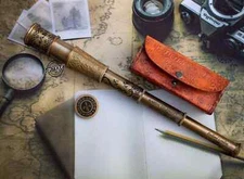 ANTIQUE BRASS TELESCOPE MARITIME NAUTICAL PIRATE SPYGLASS VINTAGE HANDMADE GIFTS