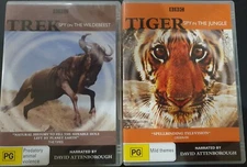 BBC - TREK SPY ON THE WILDEBEEST & TIGER SPY IN THE JUNGLE DVD RARE DOCUMENTARY 