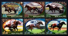 New Zealand 2002 Year of the Horse Complete Mint MNH Set SC 1762-1767