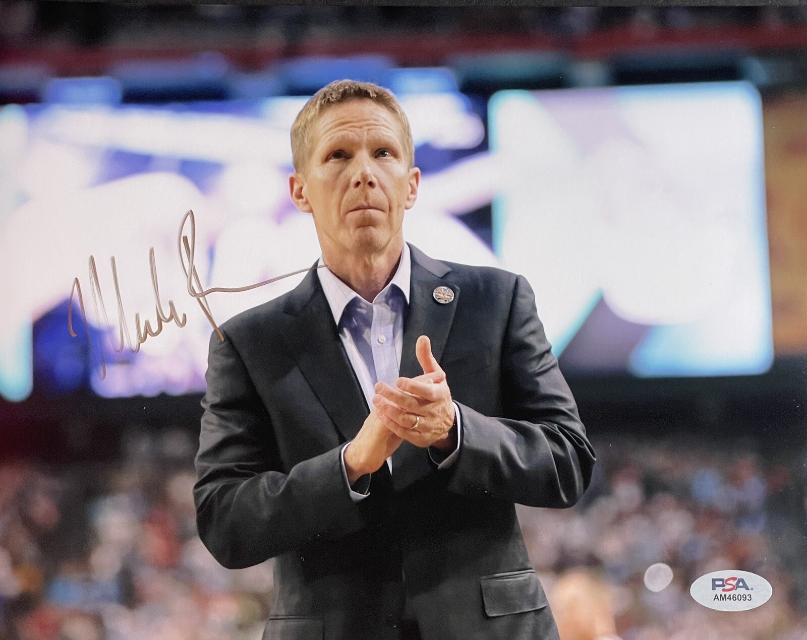 Mark Few Autographed Signed Gonzaga Bulldogs 8x10 Photo PSA/DNA 