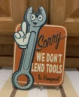 Don’t Lend Tools Metal Sign Vintage Style Wall Decor Management Parts Garage Gas