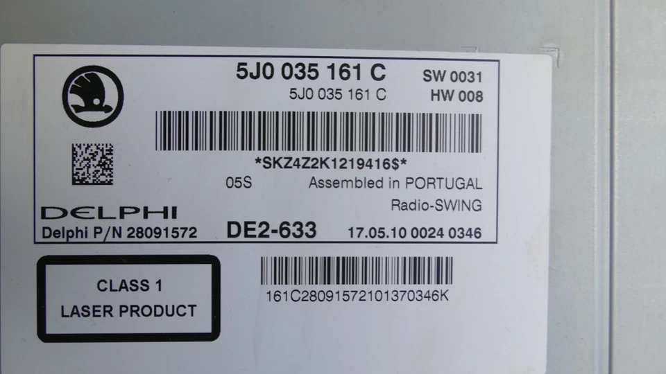 Škoda Fabia 5J Autoradio Radio MP3 5J0035161C - Bild 4 von 4