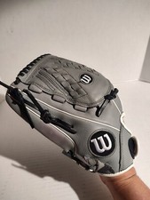 Wilson Gray A500 12 1/2" Left Hand Throw Baseball Softball Glove A05LF18125