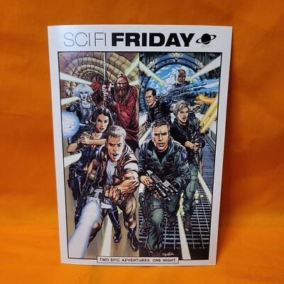 Stargate Sg-1/Farscape  TV Series Sci Fi Channel Promo Card/Flyer Neal Adams Art