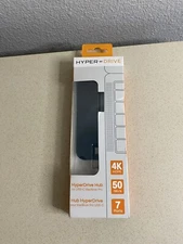 Hyper HyperDrive USB C Hub, Duo 7-in-2 USB C Adapter MacBook Pro Adapter Black