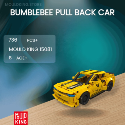 Mould King 15081 Hummel Rückzugwagen mit 736 Teilen