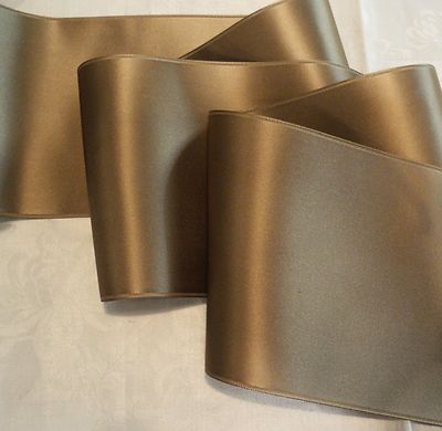 Sable Brown Swiss Double Faced Satin Ribbon Sash Belt 4\