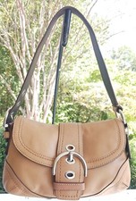 Coach F12300 SMALL Vintage British Tan Soho Leather w/Buckle Shoulder Bag