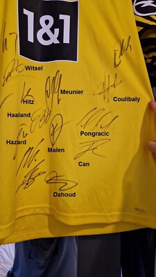 BVB Jersey 21/22 - Team-Signed, ERLING HAALAND & JUDE BELLINGHAM - Certificate