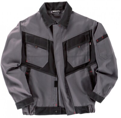 Bundjacke Berufsjacke Arbeitsjacke Premium 60%BW 40%PES CANVAS grau/schwarz BEB