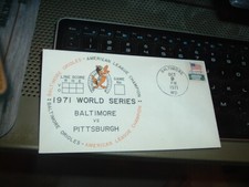1971 Baltimore Orioles World Series Envelope 1st Day Cover Issue Great Graphics