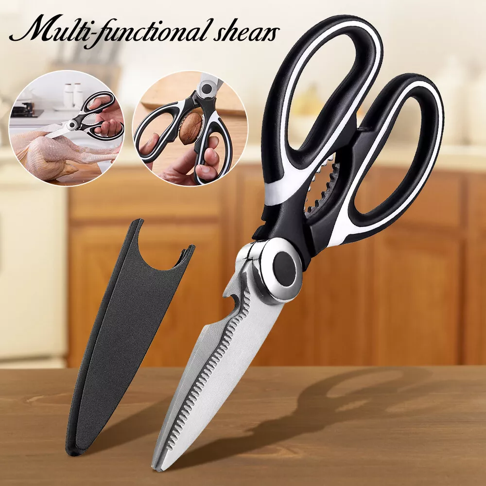 Heavy Duty Stainless Steel Kitchen Scissors Shears Cutter Professional  Chicken Bone Meat Fish Turkey Vegetables Scissors