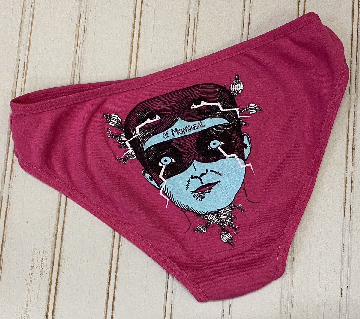 of Montreal Pink Animated Masked Character Panties Briefs Indie