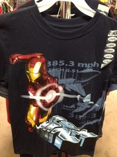 IRON MAN TEE SHIRT  BOYS L 10/12 NWT