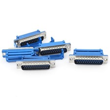 5Pcs Parallel Port D-SUB DB25 IDC Connector Male Flat Ribbon Cable Adapter