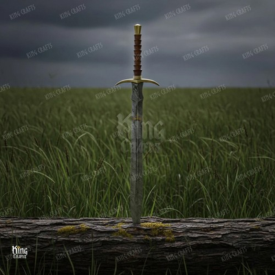 #ad Hand Forged Medieval Style Full Tang Battle Ready Damascus Sword Tariff Free. $125.00