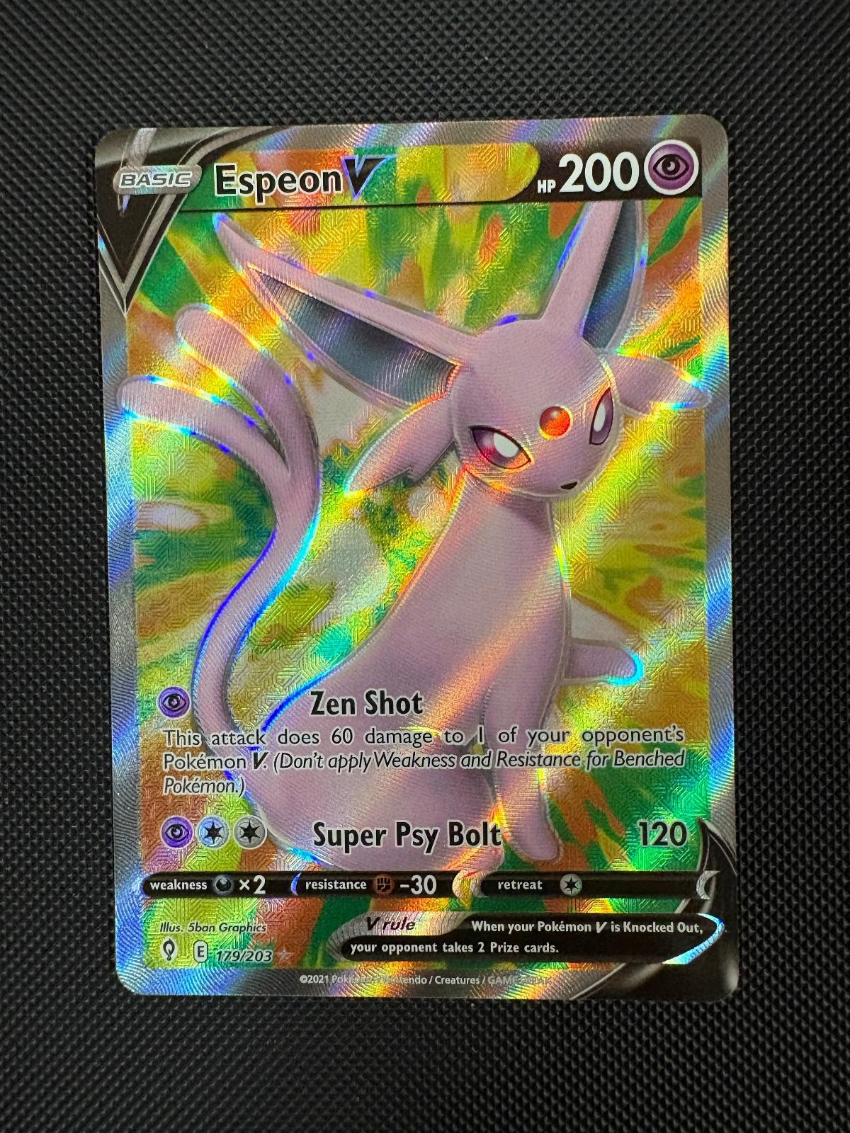 Espeon V 179/203 Ultra Rare Evolving Skies Pokemon Holo Near Mint