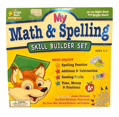 #ad My Math amp; Spelling Skill Builder Set from the quot;Bright Start Learn amp; Growquot; series $7.49