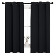 Blackout Curtains for Bedroom 42" Wide 63" Long 2 Panels Blackout Window