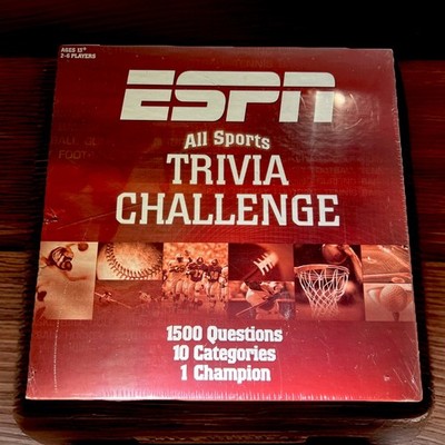 ESPN All Sports Trivia Challenge 1500 Question 10 Categories 2-6 Players Age 13+