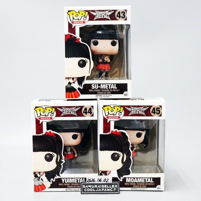 FUNKO POP! ROCKS BABYMETAL SU #43 YUI #44 MOA #45 3er Set Vinyl Figur NEU