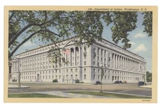 Department of Justice - Washington, D. C. - Scenic Art Series Postcard