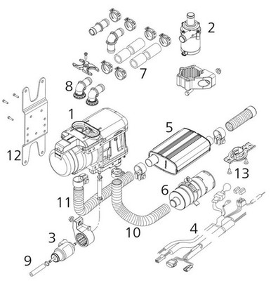 Standheizung WEBASTO 1314812B