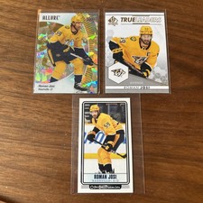 Roman Josi Lot (3) Hockey Insert Cards - Allure Yellow Taxi + SP True Leaders