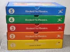 HOOKED ON PHONICS Levels 1-5 Learn To Read Books Cassettes Flash Cards READ