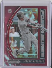 2020 Panini Prizm Draft Picks Power Surge Prizms Red #8 Jordan Westburg