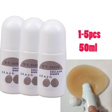 1-5pcs 50ML Emulsion Binder Chest Stickers Invisible Silicone Skin Glues Water