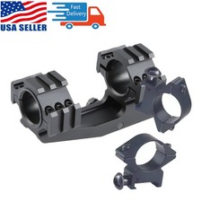 Tactical 25.4 30mm Dual Ring Scope Cantilever Mount w/Low Profile 1" Ring Mount