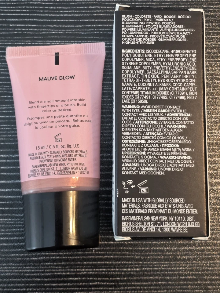 bareMinerals Complexion Rescue Highlighting Blush in Mauve Glow Full Size NIB - Image 2 of 4