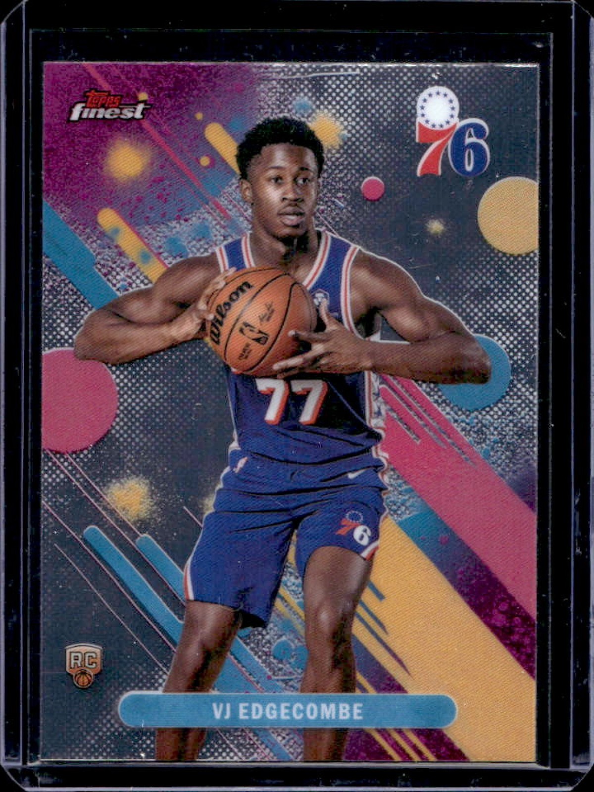 2025-26 Topps Finest VJ Edgecombe Common RC Rookie #3 76ers