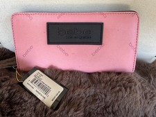 bebe Pink Zip-Around Wallet Logo Zipper Credit Card Women's Accessory