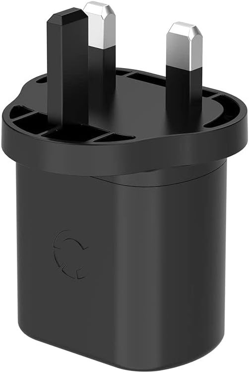 Cygnett PowerPlus 20W USB-C PD Wall Charger UK - Black - Wall Plug Fast Charging