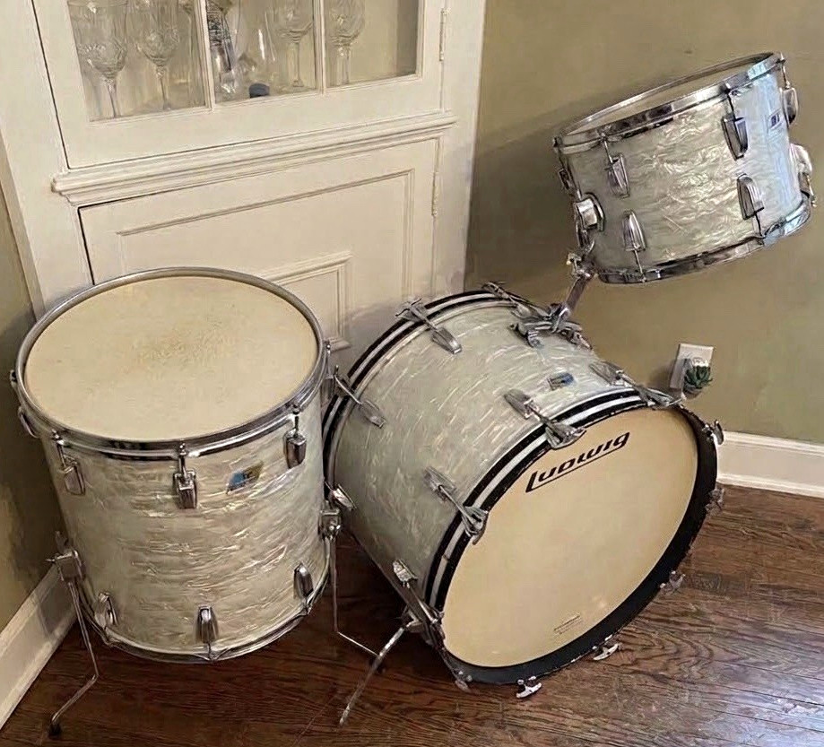70s Ludwig 3-Piece WMP Drum Kit 22/16/13