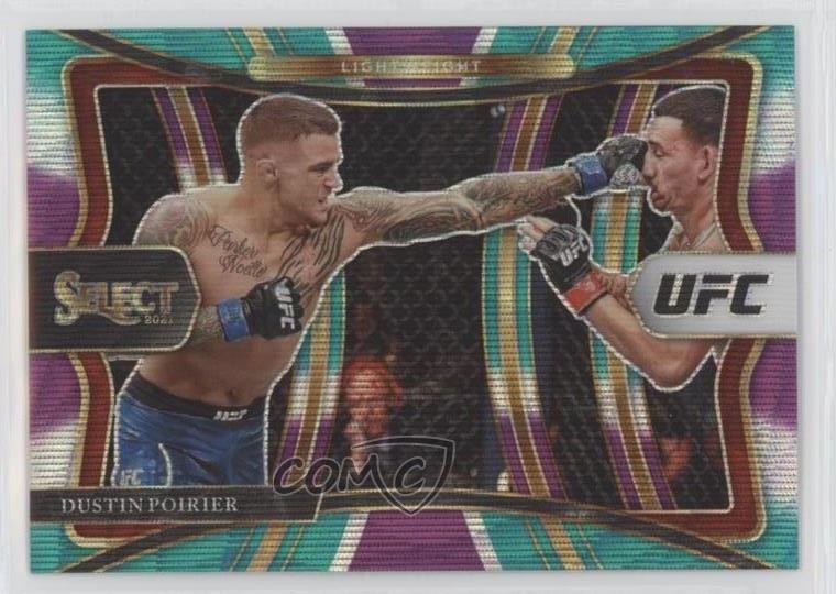 2021 Panini Select UFC Premier Level Tri-Color Prizm Dustin Poirier #116 0pr2