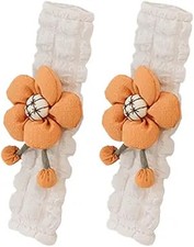 2pcs Flower Car Seat Belt Covers In Turmeric Comfortable Shou Color Turmeric 2pcs Flower Car Seat Belt Covers In Turmeric Comfortable Shou Color Turmeric