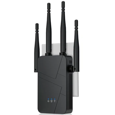 2026 WiFi Extender, 15888 sq.ft Internet Extender Booster, Long BLACK - Image 1 of 4