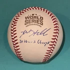 KYLE HENDRICKS (Cubs) Signed Official 2016 WORLD SERIES Baseball Beckett & INS