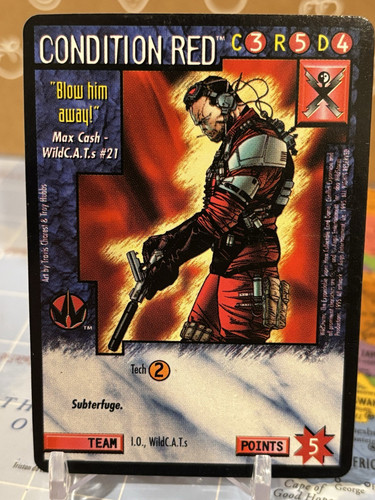 Wildstorms CCG Condition Red Promo Rare WildCATS Image DC Comics Grifter - Picture 1 of 2